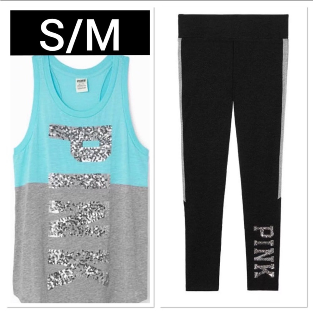 NWT VS PINK S/M RARE BLING SET